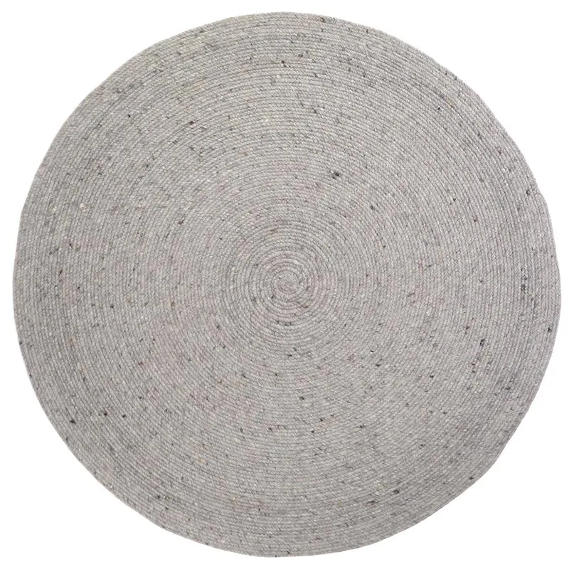 nattiot-neethu-gris-l-tapis-rond-laine-feutr-e image 1