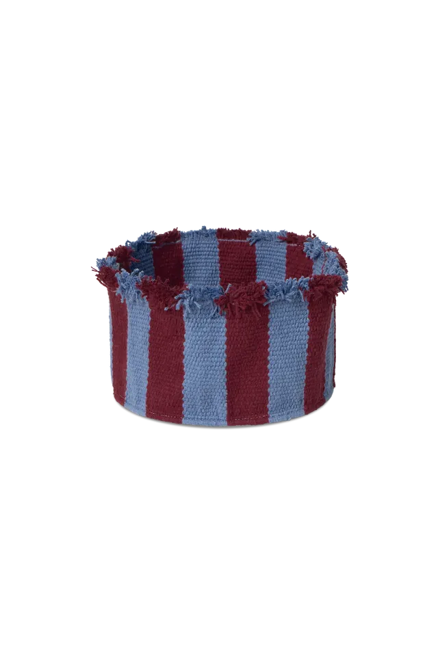 lorena-canals-panier-indigo-blue-petit-panier-rangement-coton image 1