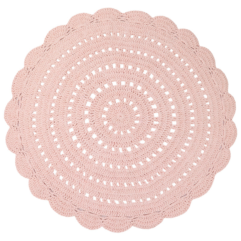 nattiot-alma-nude-tapis-chambre-enfant-coton-crochet-rond image 1