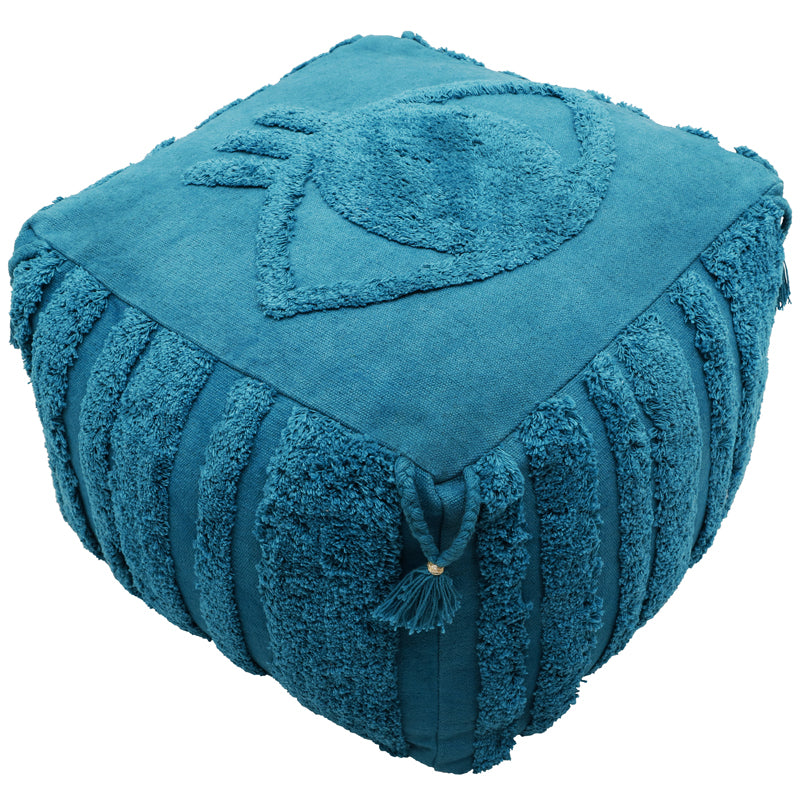 nattiot-siva-saphir-pouf-boh-me-carr-d-houssable-coton image 2