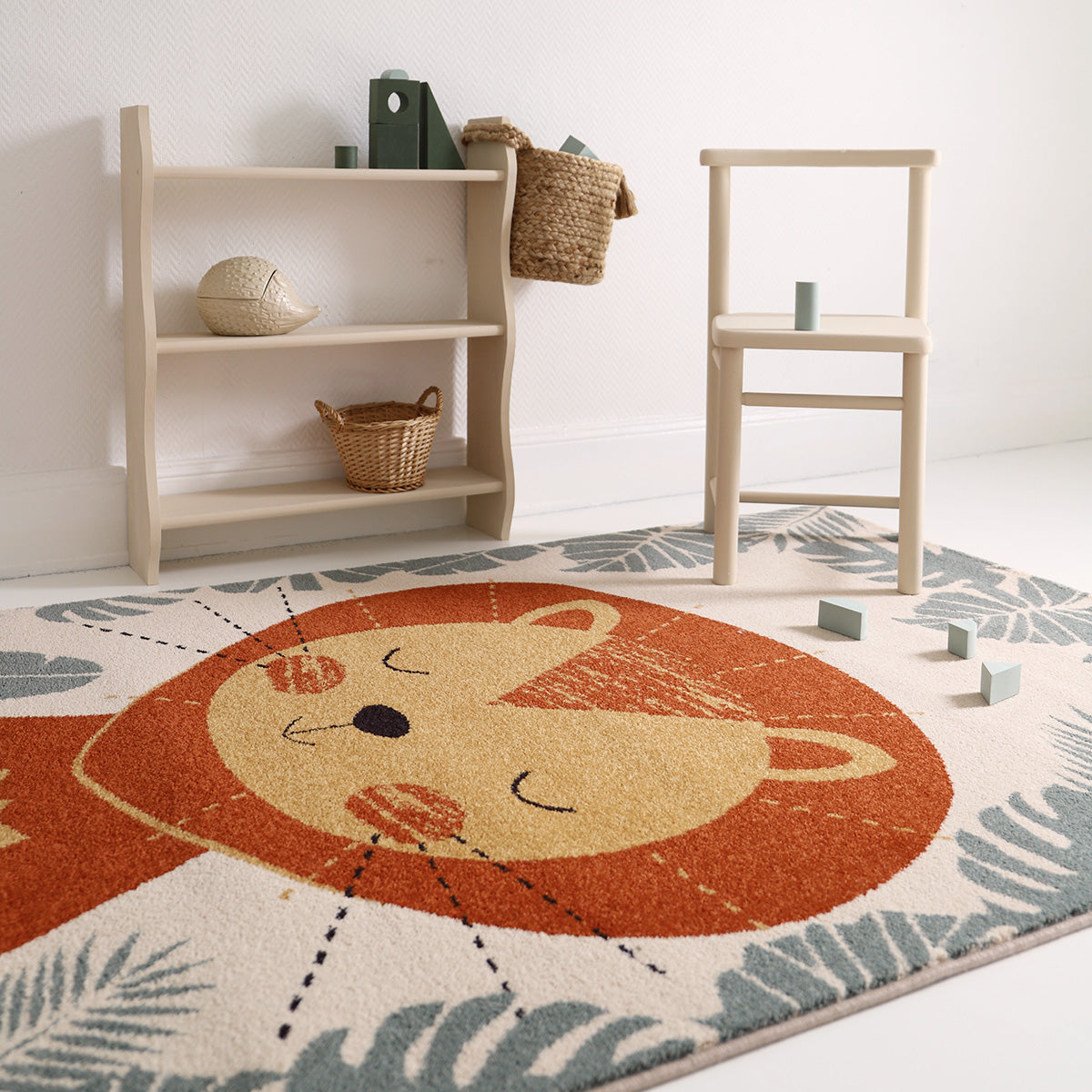 nattiot-ichiro-m-tapis-chambre-enfant-lion-rectangulaire image 3