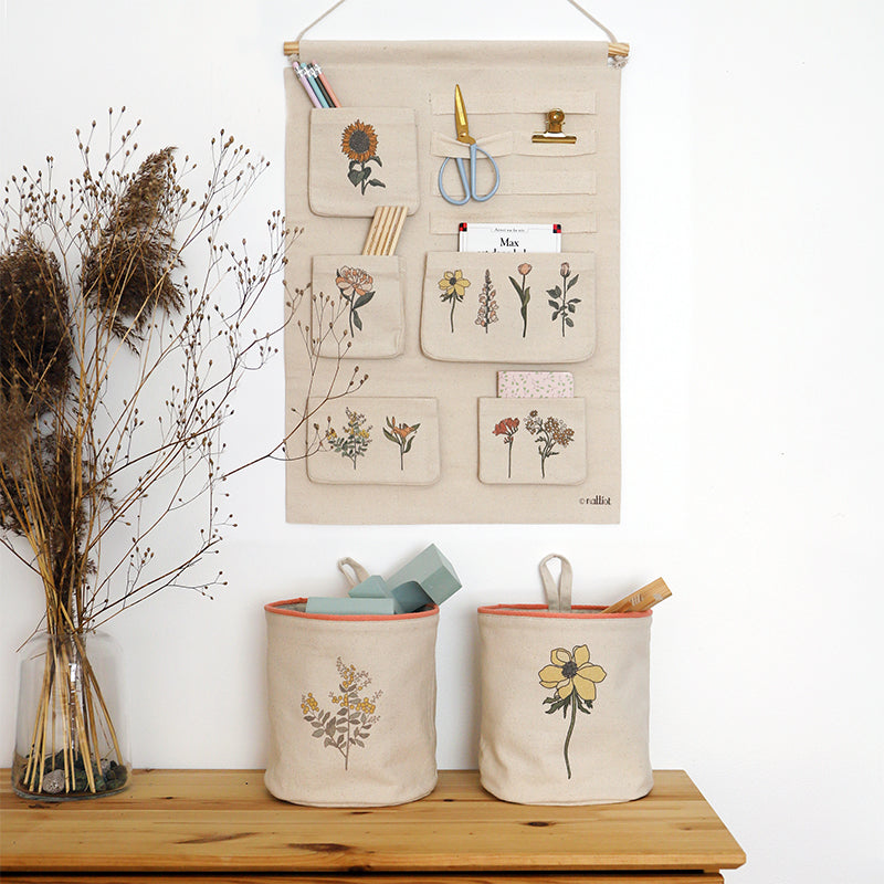 nattiot-flora-set-2-paniers-rangement-suspendre-coton image 6