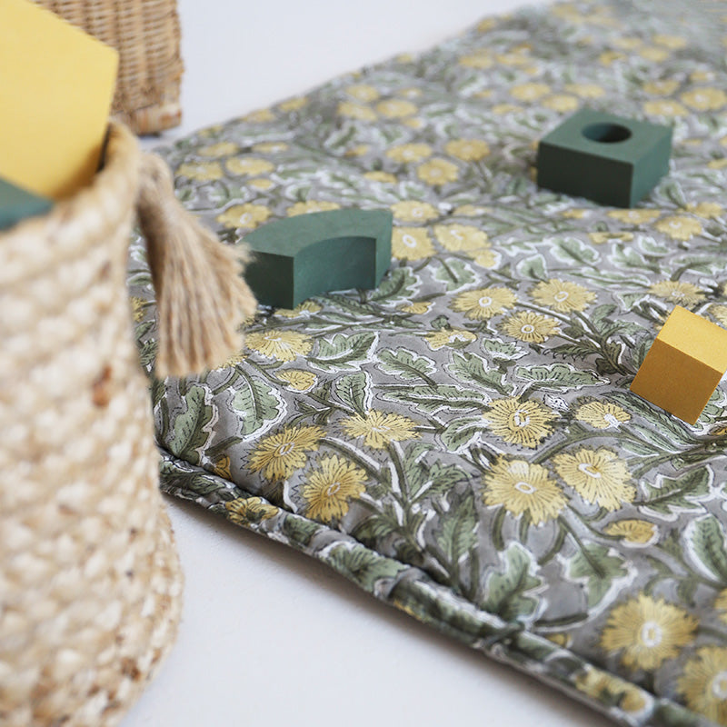 nattiot-fidelia-tapis-de-repos-b-b-coton-imprim-fleurs image 2