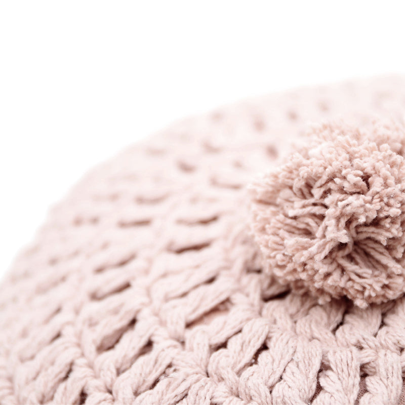 nattiot-lenka-coussin-coton-rond-crochet-rose-nude image 4