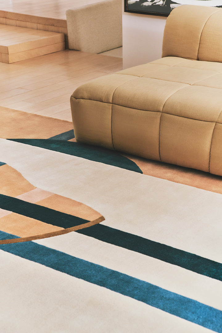 toulemonde-bochart-tacubaya-cr-me-tapis-multicolore-en-laine-tuft-main-florence- image 4