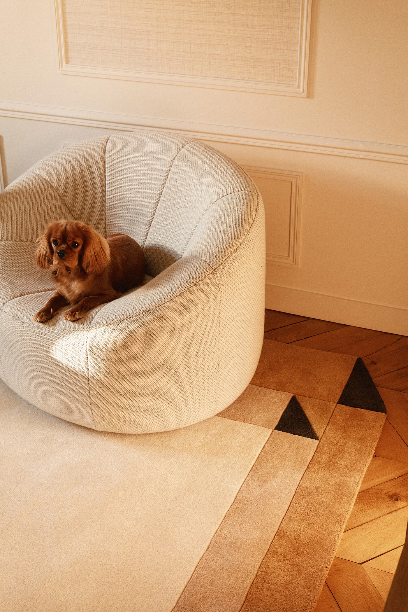toulemonde-bochart-palatin-miel-tapis-laine-tuft-main-170x240-200x300-250x350 image 6