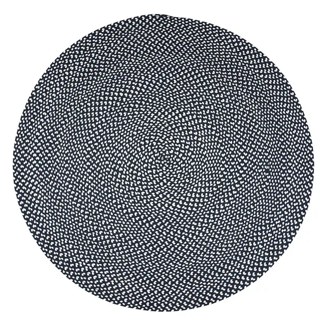 nattiot-allen-tapis-coton-rond-noir-blanc-tress image 1