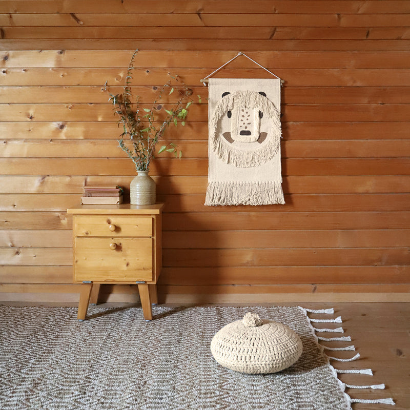 nattiot-leopold-d-co-murale-chambre-enfant-petit-lion-en-coton image 2