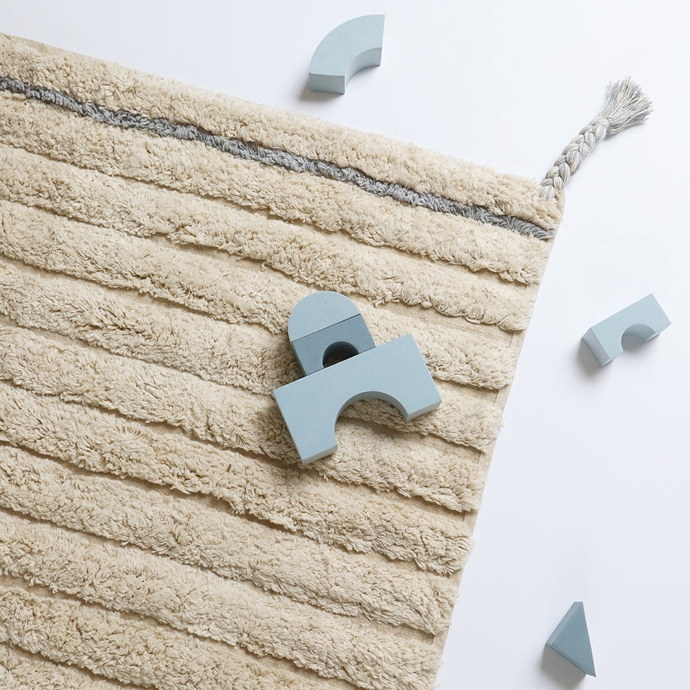 nattiot-dalia-bleu-tapis-chambre-enfant-coton-lavable image 2