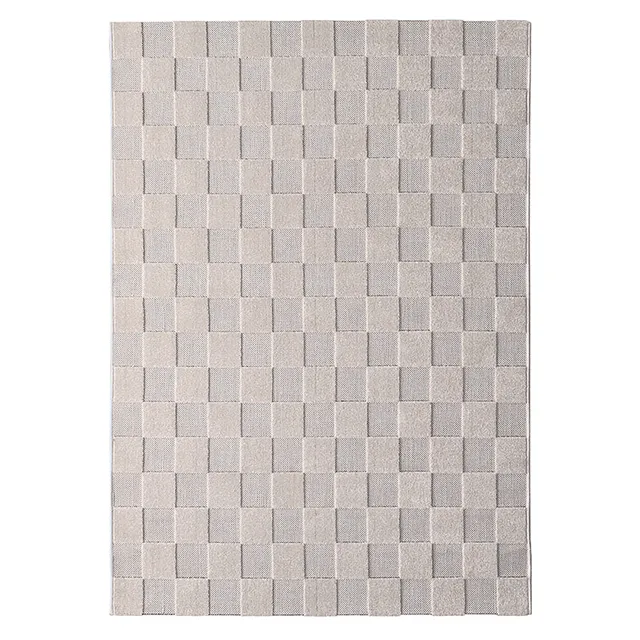 nattiot-damas-m-tapis-contemporain-damier-sable-polypropyl-ne image 1