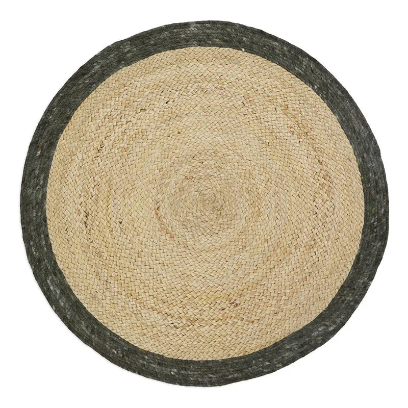nattiot-yhuki-olive-s-tapis-jute-laine-feutr-e image 1