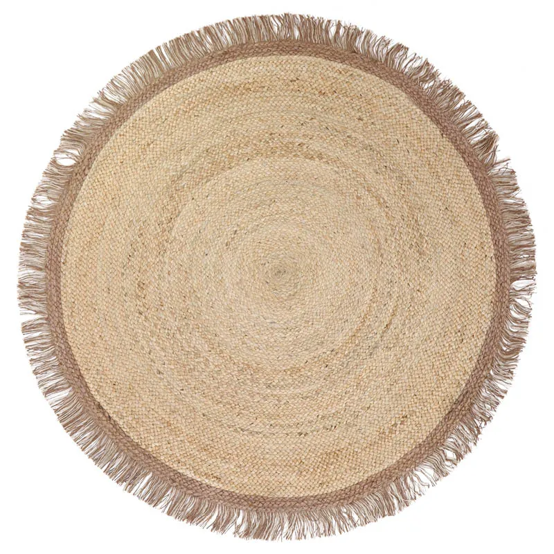 nattiot-thar-tapis-jute-rond-franges image 1