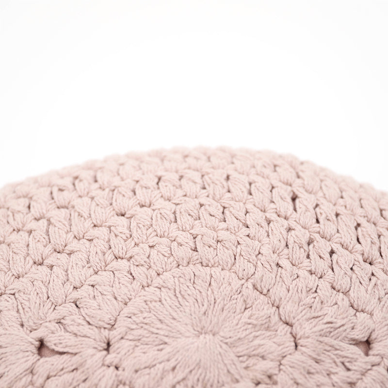 nattiot-plume-rose-nude-coussin-boh-me-coton-crochet-pompons image 4