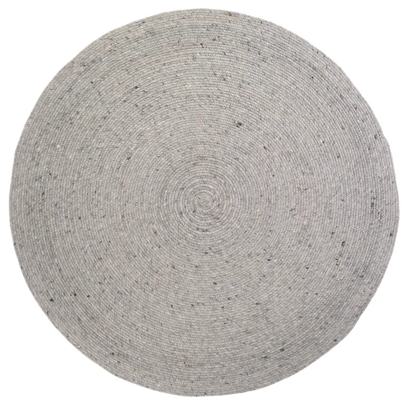 nattiot-neethu-gris-s-tapis-rond-laine-feutr-e image 1