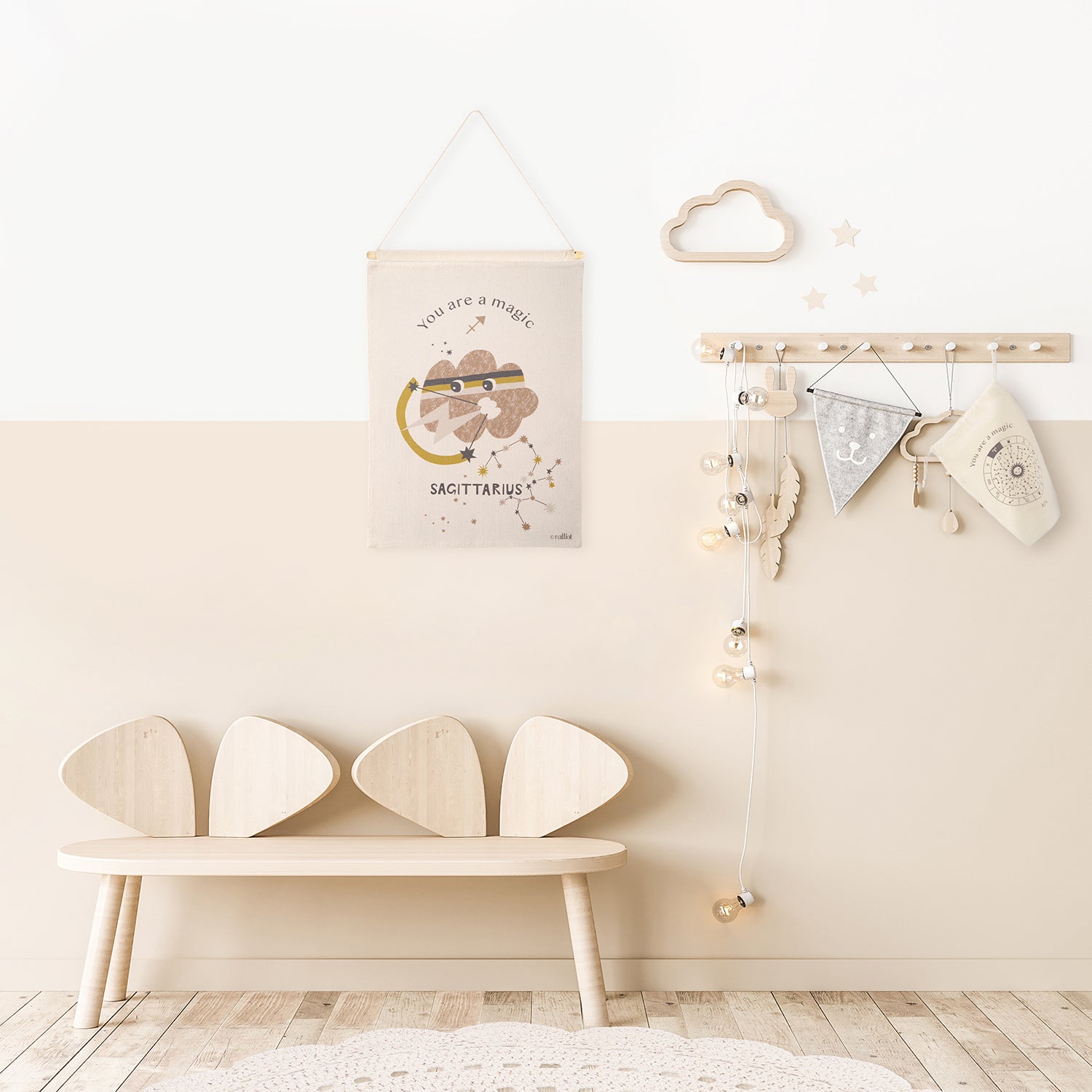 nattiot-little-sagittarius-d-co-murale-chambre-enfant-sagittaire-coton image 2