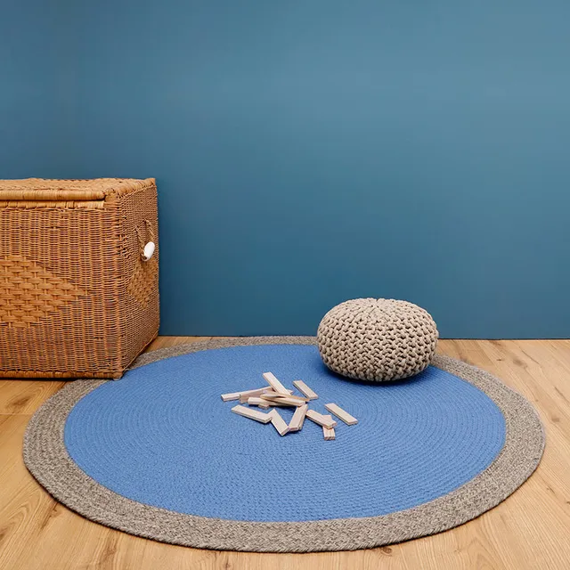 nattiot-nolan-bleu-tapis-rond-laine-tress-e image 1