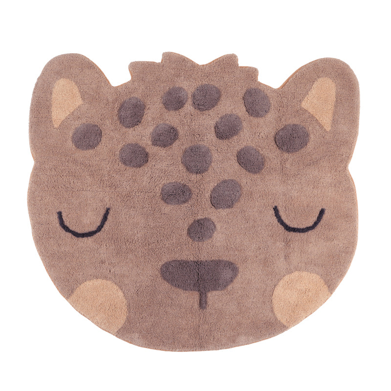 nattiot-little-s-ren-tapis-chambre-enfant-coton-lavable-petit-l-opard-tuft image 1
