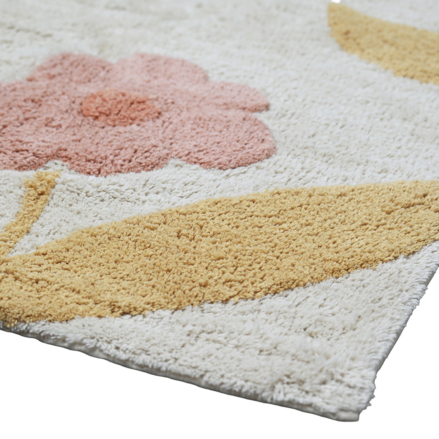 nattiot-sunny-flowers-peach-tapis-enfant-100x150-cm-coton image 3
