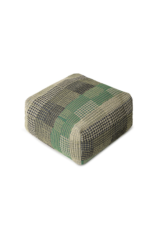 lorena-canals-pouf-city-r-versible-monstera-pouf-rond-tuft-vert image 6