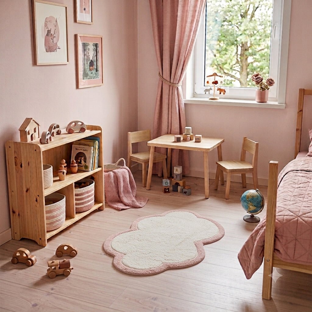 nattiot-little-nimbus-blush-tapis-enfant-nuage-coton-cru image 2