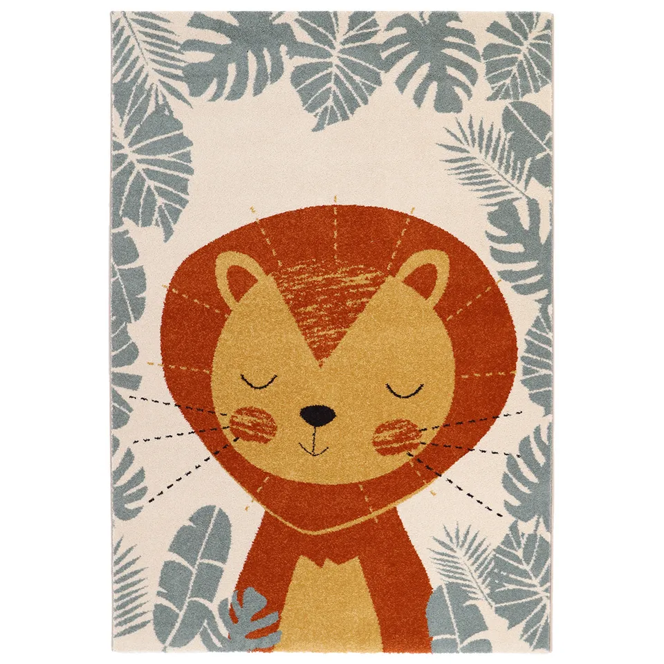 nattiot-ichiro-m-tapis-chambre-enfant-lion-rectangulaire image 1
