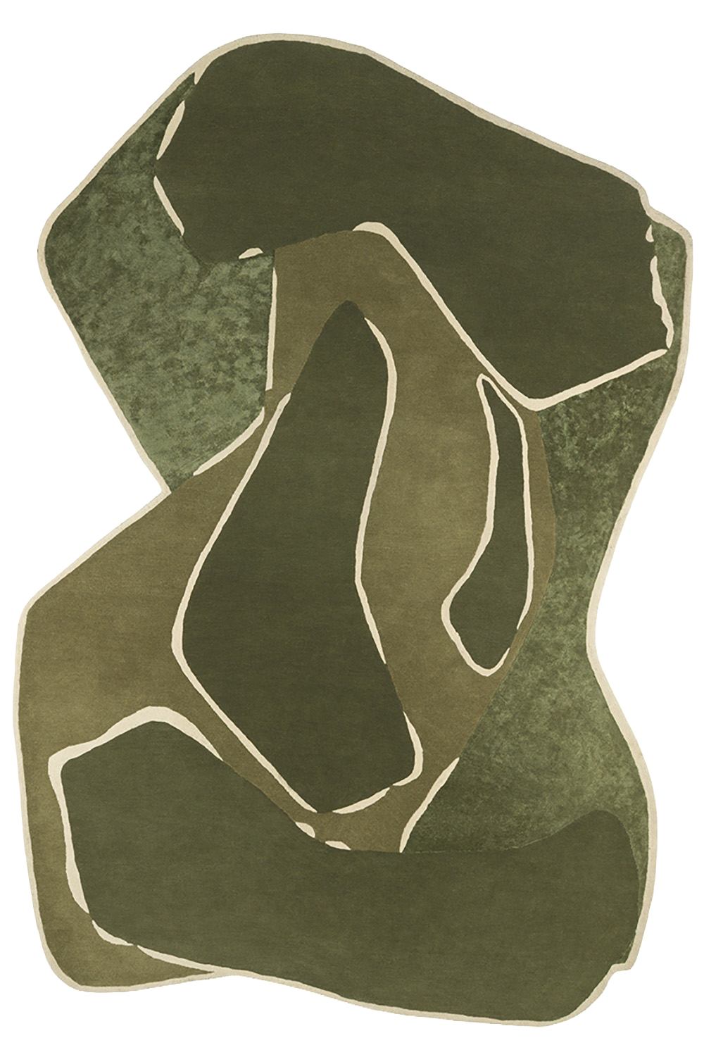 toulemonde-bochart-muse-vert-kaki-tapis-en-laine-et-viscose-230x350 image 1