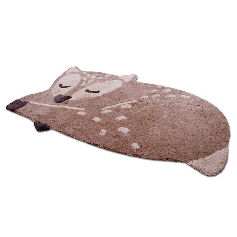 nattiot-little-deer-tapis-enfant-petit-faon-coton-lavable-machine image 3