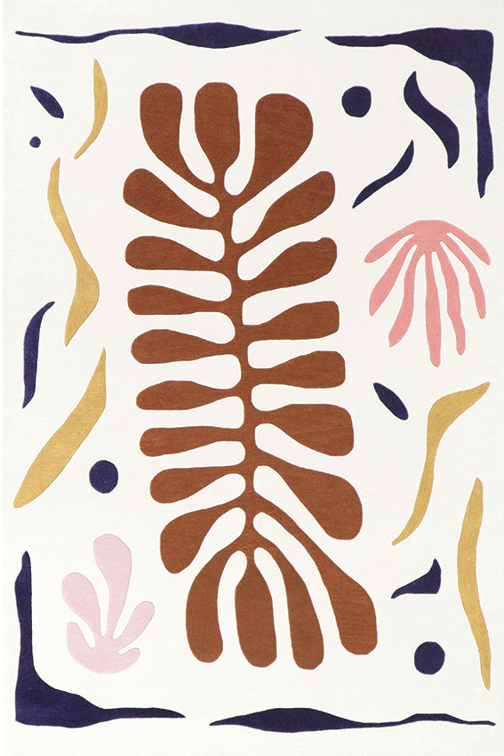 toulemonde-bochart-corail-tapis-laine-ocre-tuft-main image 1