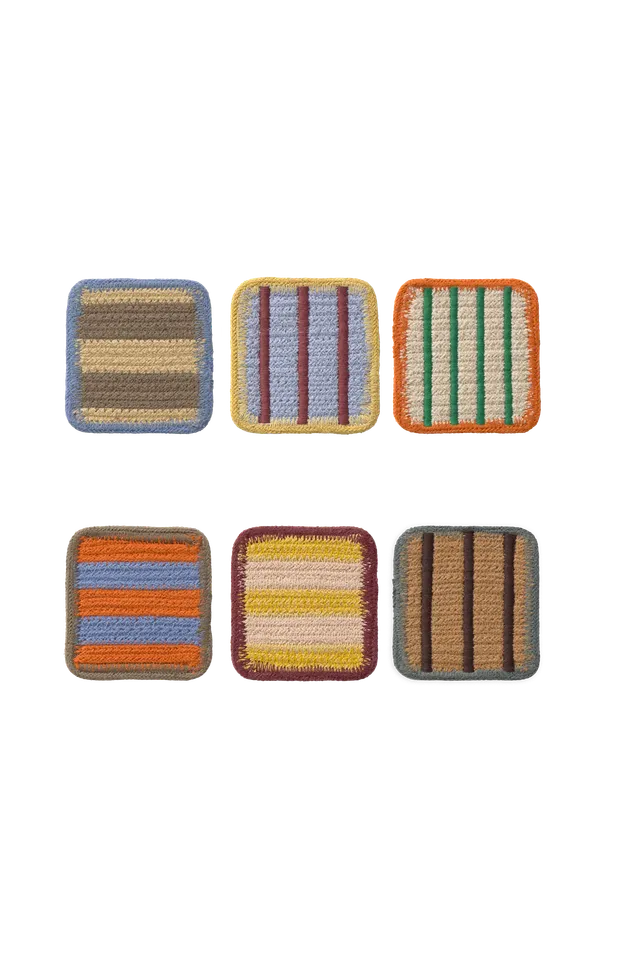 lorena-canals-pack-6-sous-verres-color-on-cordon-contrastant image 1