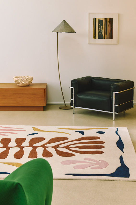 toulemonde-bochart-corail-tapis-laine-ocre-tuft-main image 2
