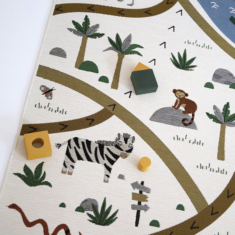 nattiot-little-savannah-tapis-de-jeu-enfant-indoor-outdoor-tiss-plat image 4