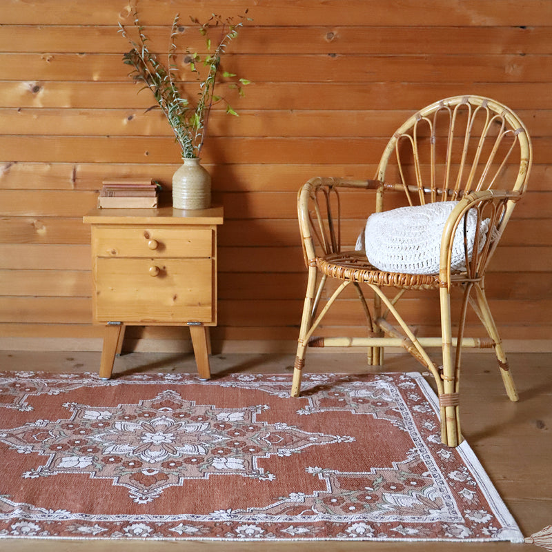 nattiot-lalitha-tapis-coton-imprim-motif-boh-me-pompons image 2