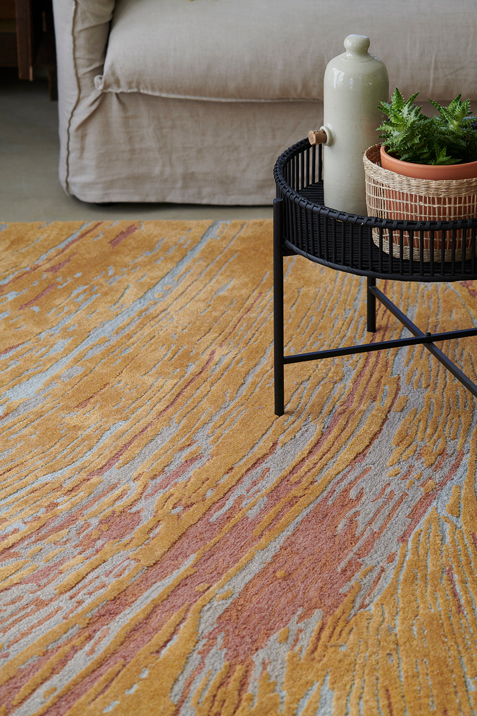 toulemonde-bochart-etna-rouge-brique-tapis-polyester-tuft-main-outdoor image 3