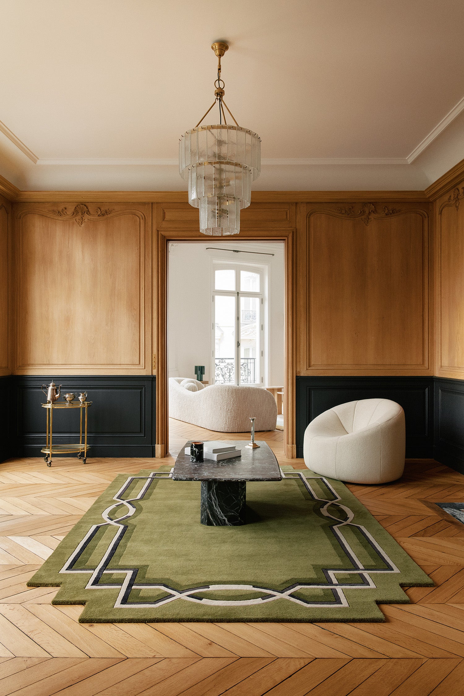 toulemonde-bochart-style-vert-tapis-classique-laine-170x240 image 2