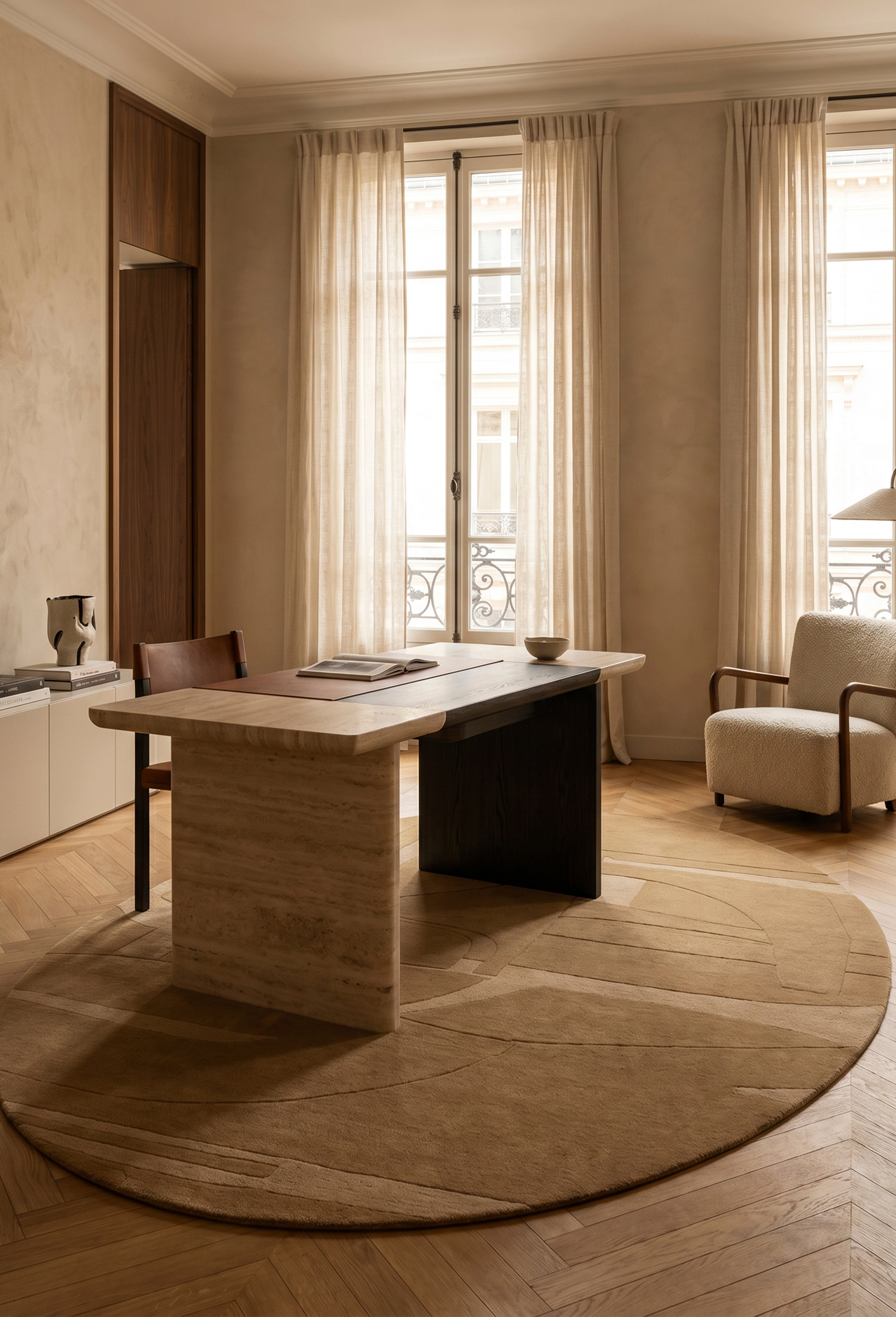toulemonde-bochart-collage-tapis-brun-laine-pascale-ribourg image 2