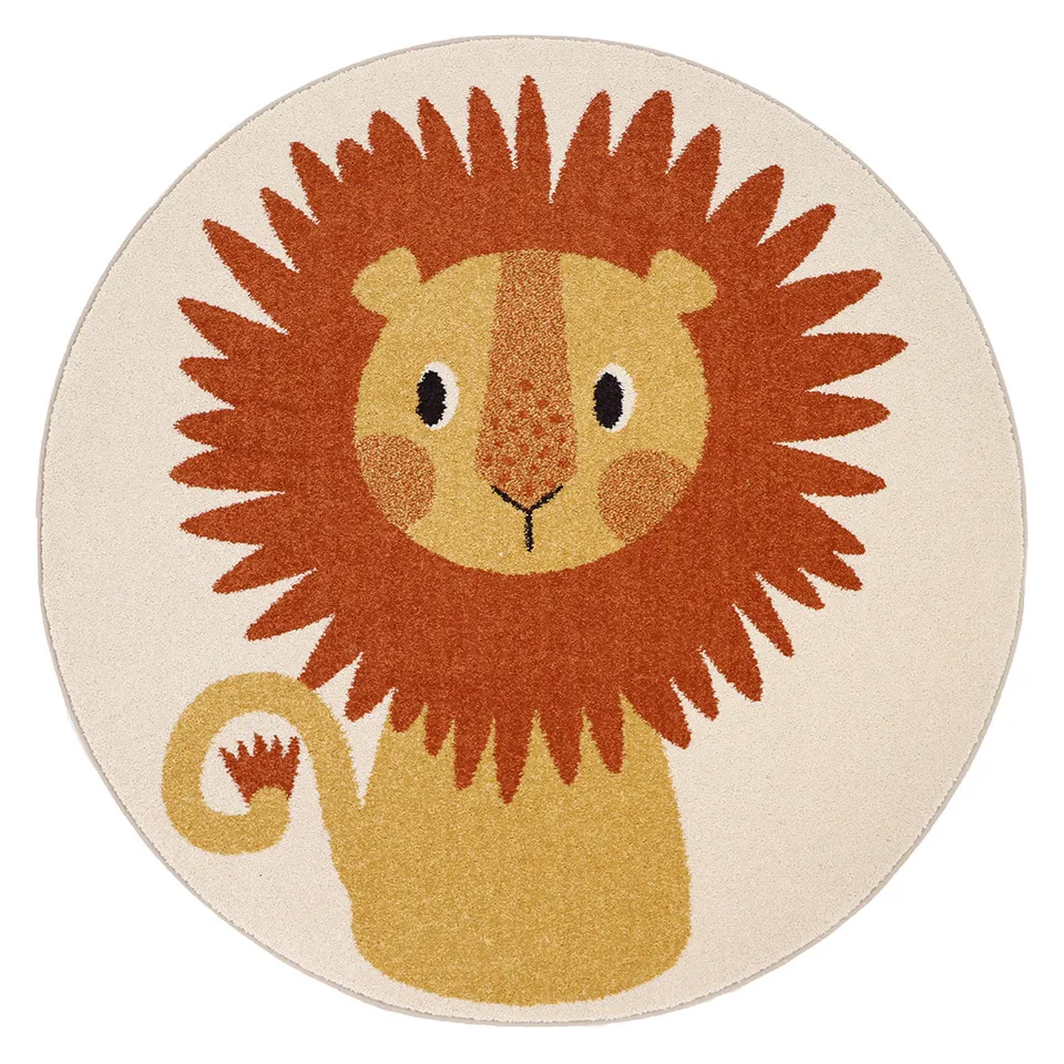 nattiot-tiaggo-tapis-enfant-rond-petit-lion image 1