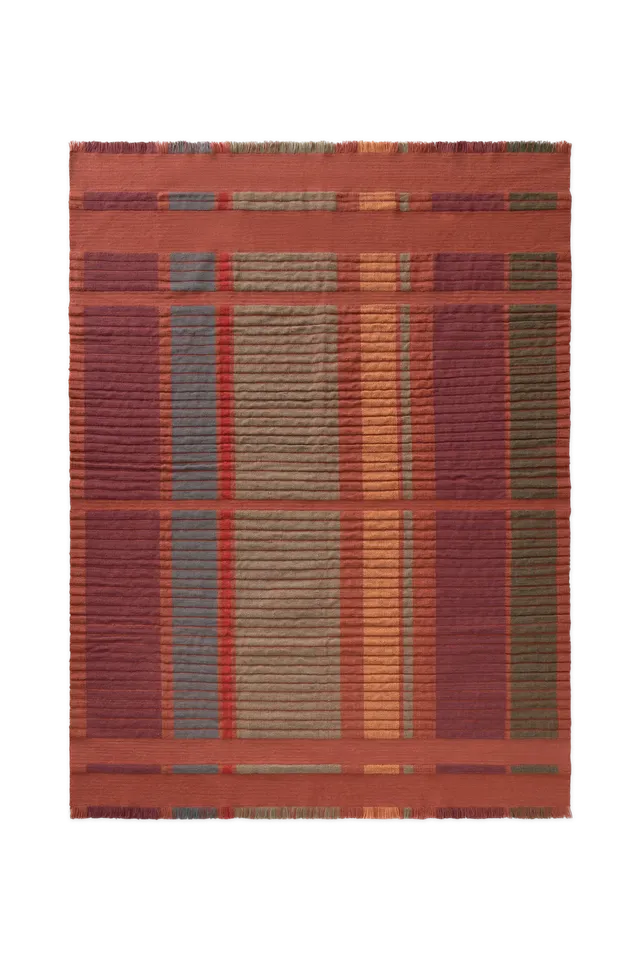 lorena-canals-handloom-columns-tapis-sienna-laine-et-coton image 1