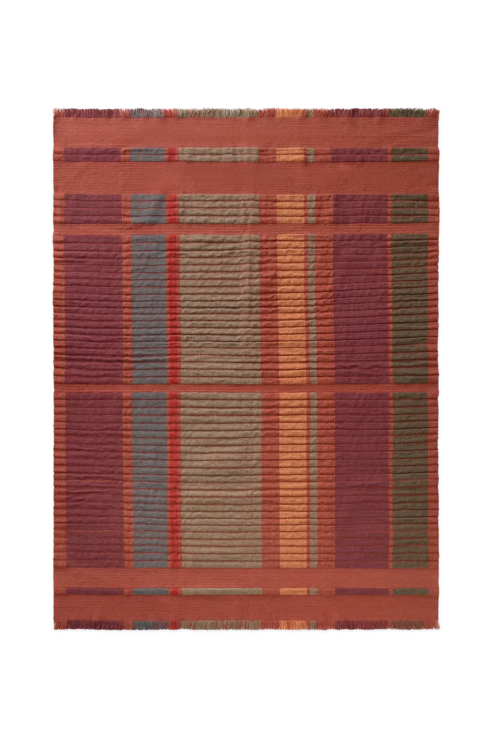 lorena-canals-handloom-columns-tapis-sienna-laine-et-coton image 1
