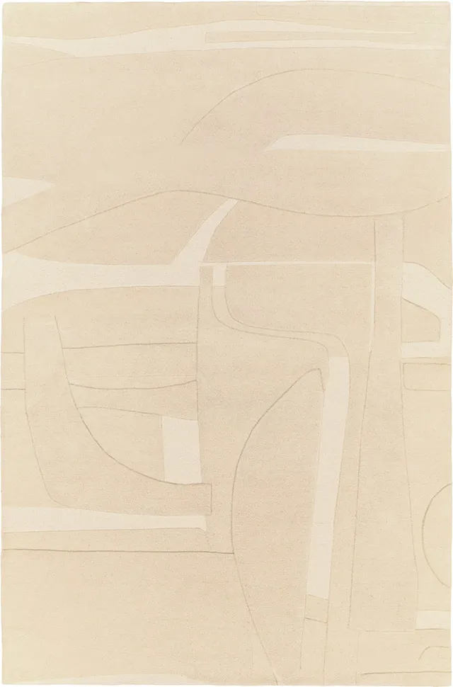 toulemonde-bochart-collage-beige-tapis-beige-en-laine-par-pascale-ribourg image 1