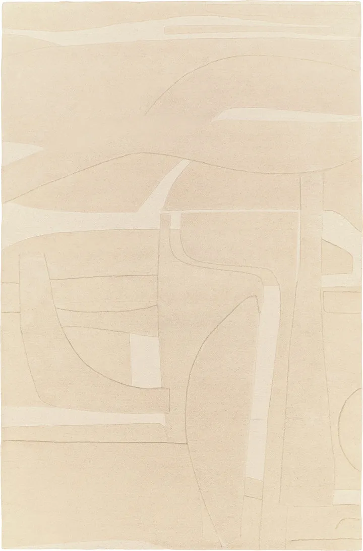 toulemonde-bochart-collage-beige-tapis-beige-en-laine-par-pascale-ribourg image 1