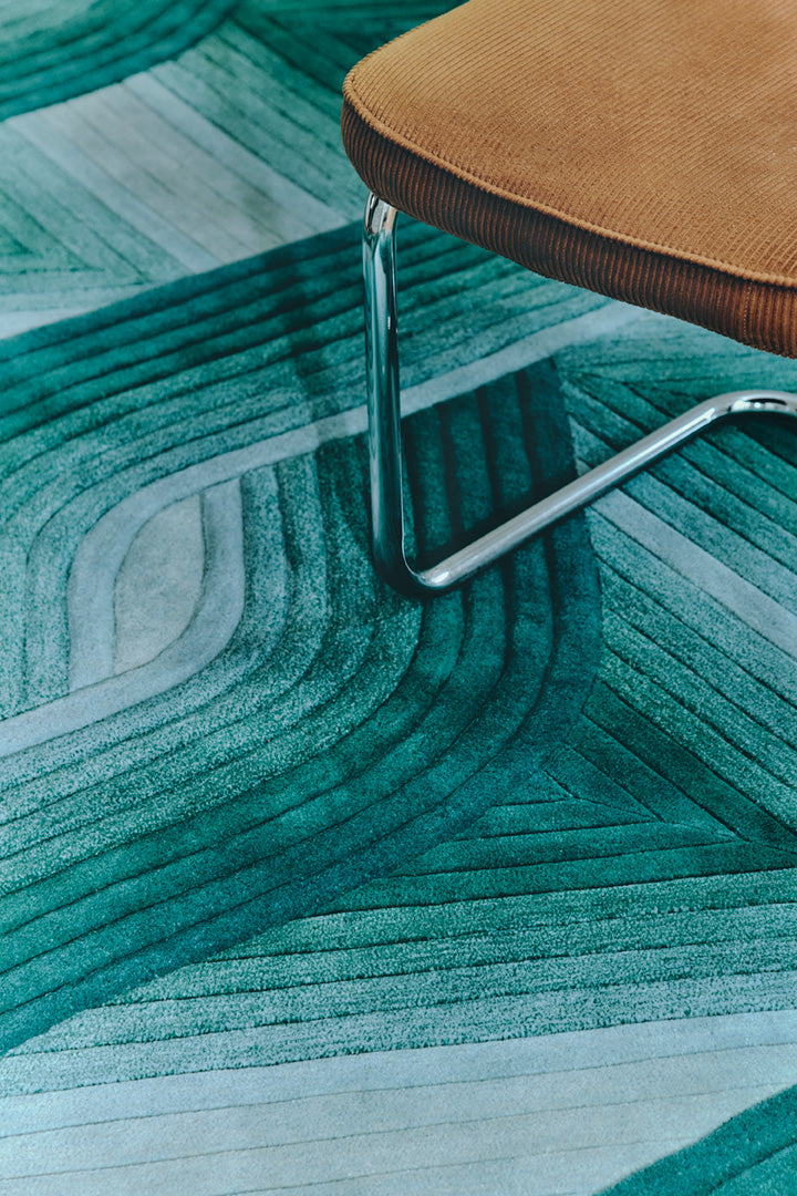 toulemonde-bochart-flow-aqua-tapis-bleu-laine-tuft-main image 4