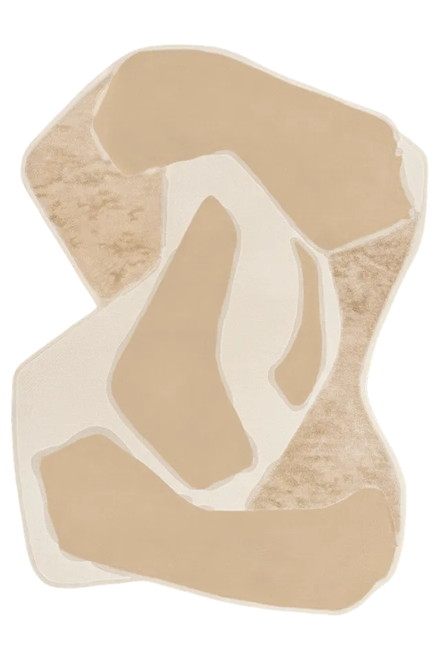 toulemonde-bochart-muse-tapis-beige-laine-et-viscose-tuft-main image 1