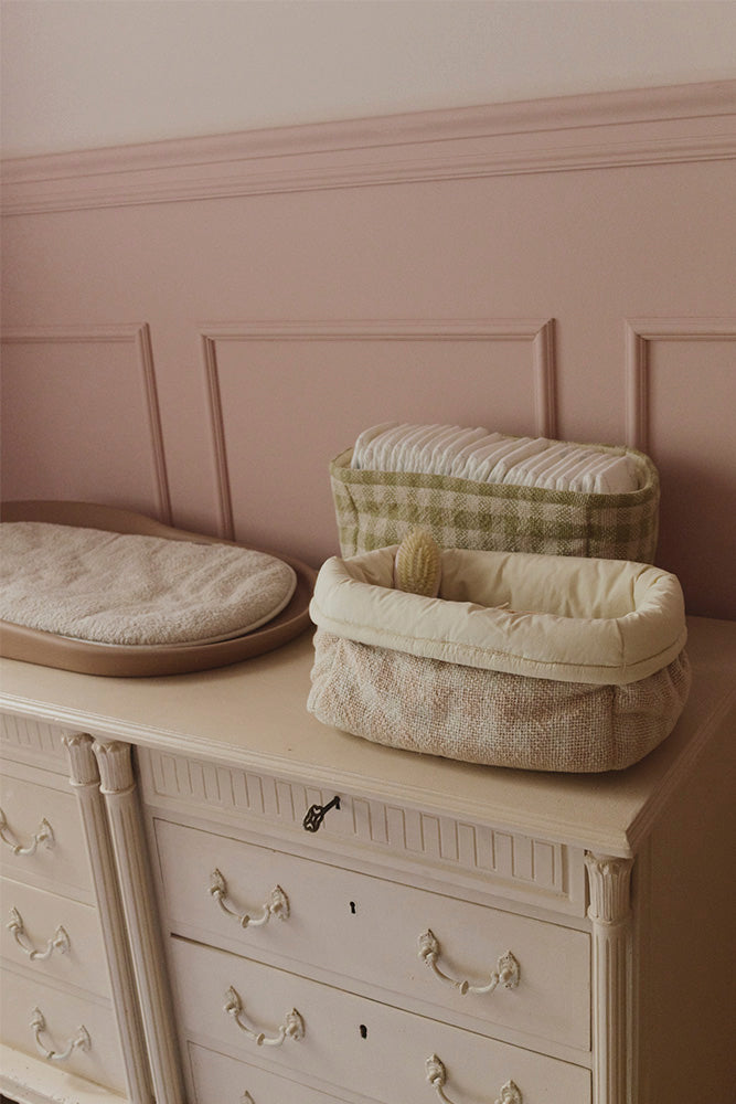 lorena-canals-panier-matelass-rose-rangement-b-b image 2