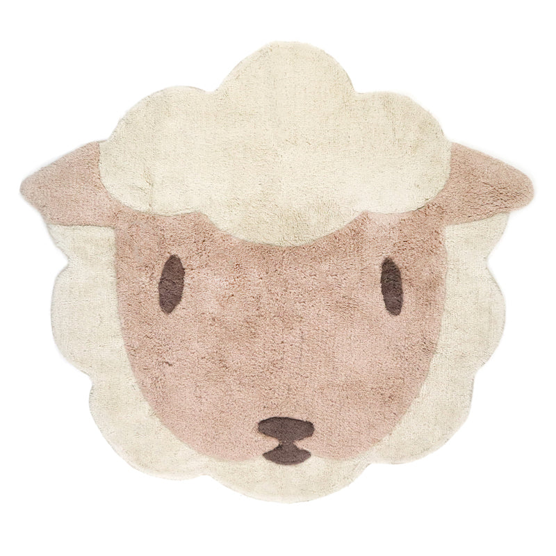 nattiot-lolho-tapis-chambre-enfant-coton-lavable-petit-mouton image 1