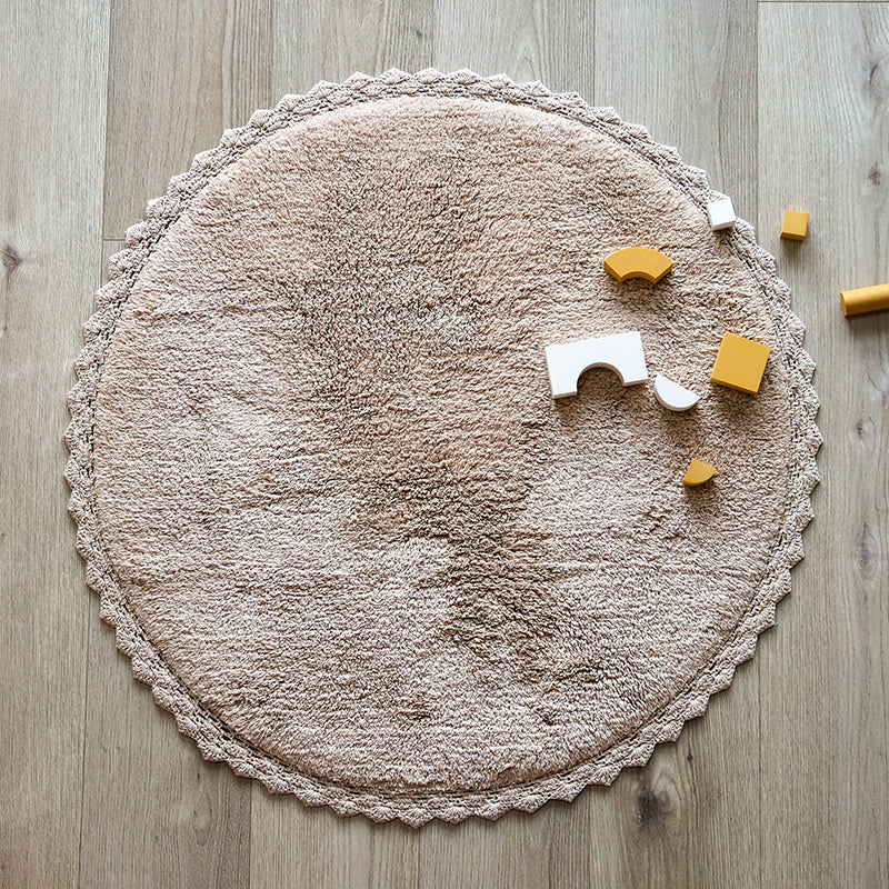 nattiot-perla-nude-tapis-rond-coton-lavable-finition-crochet image 2