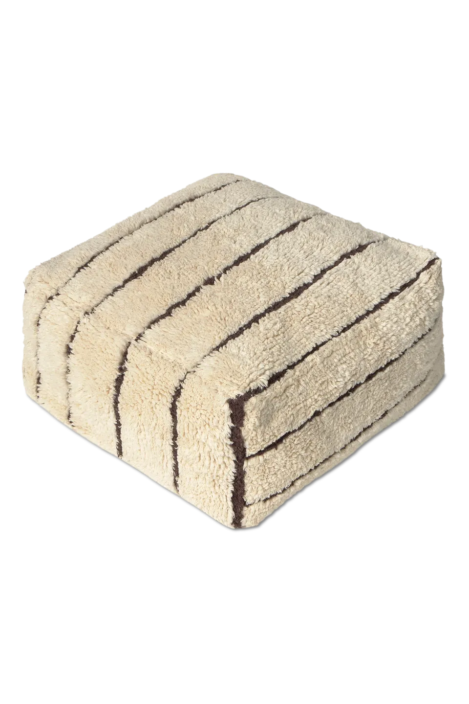 lorena-canals-lines-natural-pouf-artisanal image 1