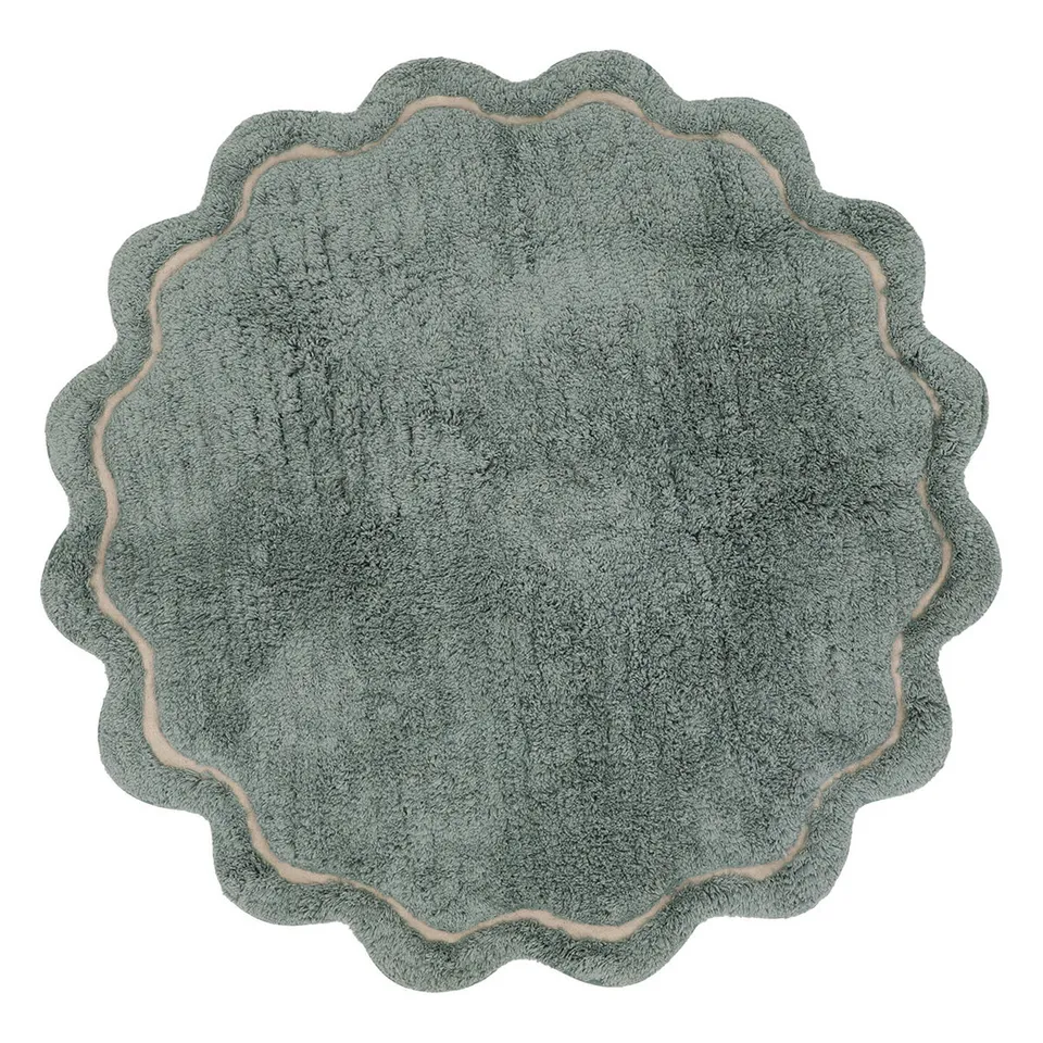 nattiot-sweet-april-aqua-tapis-enfant-rond-coton-lavable image 1