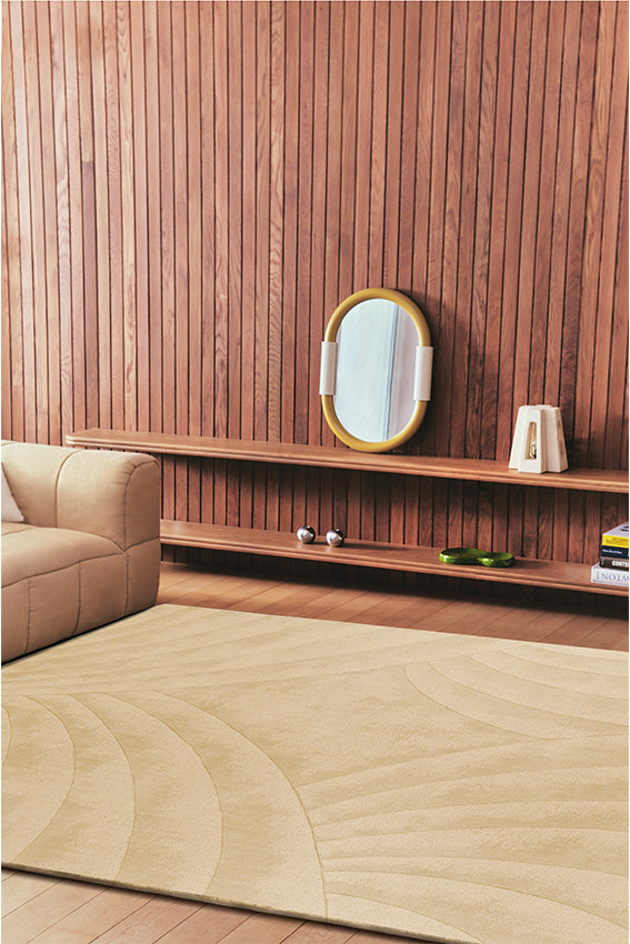 toulemonde-bochart-volute-beige-tapis-en-laine-boucl-e-tiss-main image 4