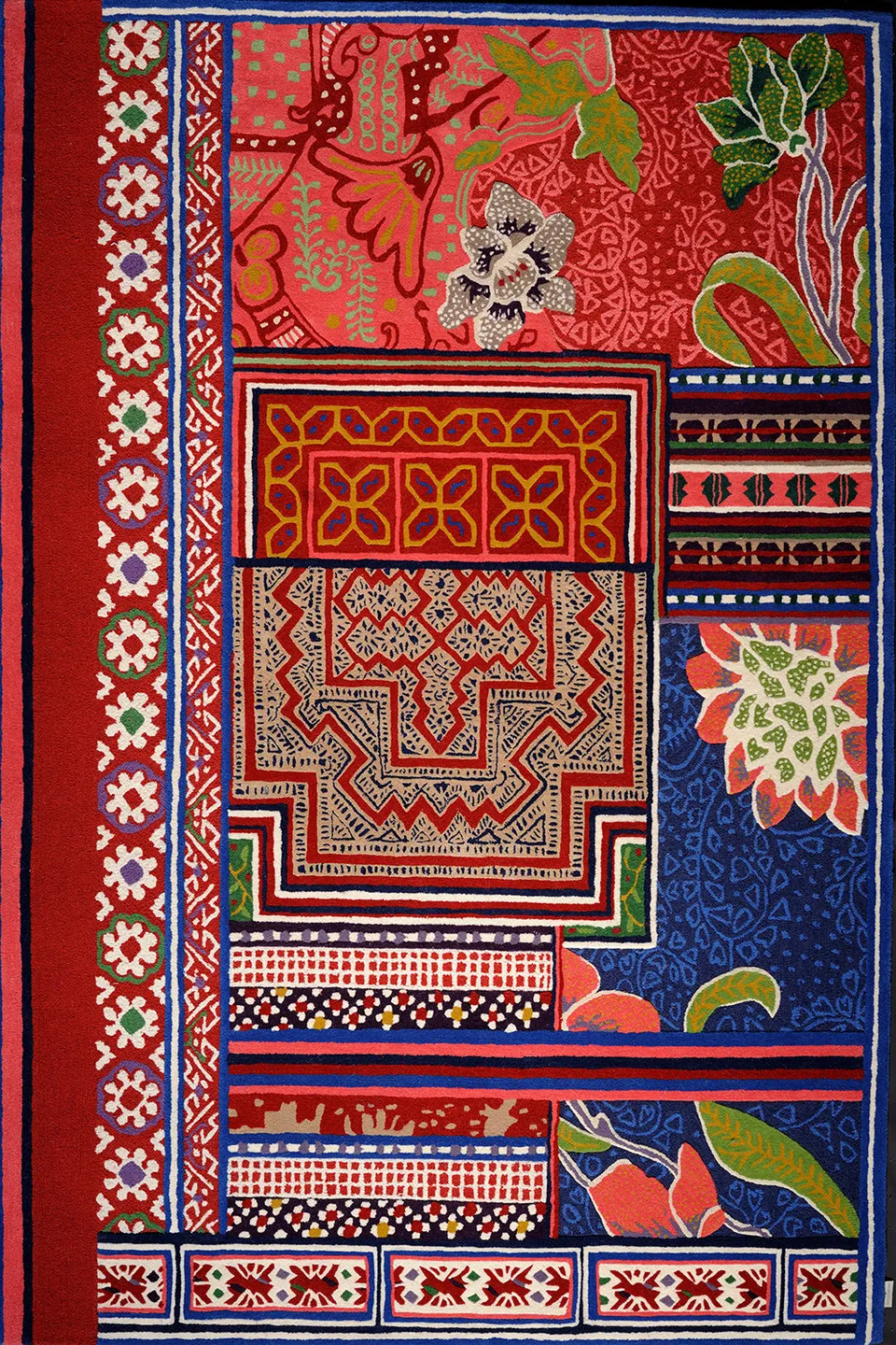 toulemonde-bochart-baya-tapis-rouge-laine-et-soie-v-g-tale image 1