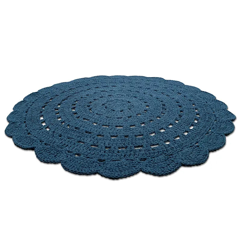 nattiot-alma-bleu-tapis-enfant-rond-coton-crochet-lavable image 3